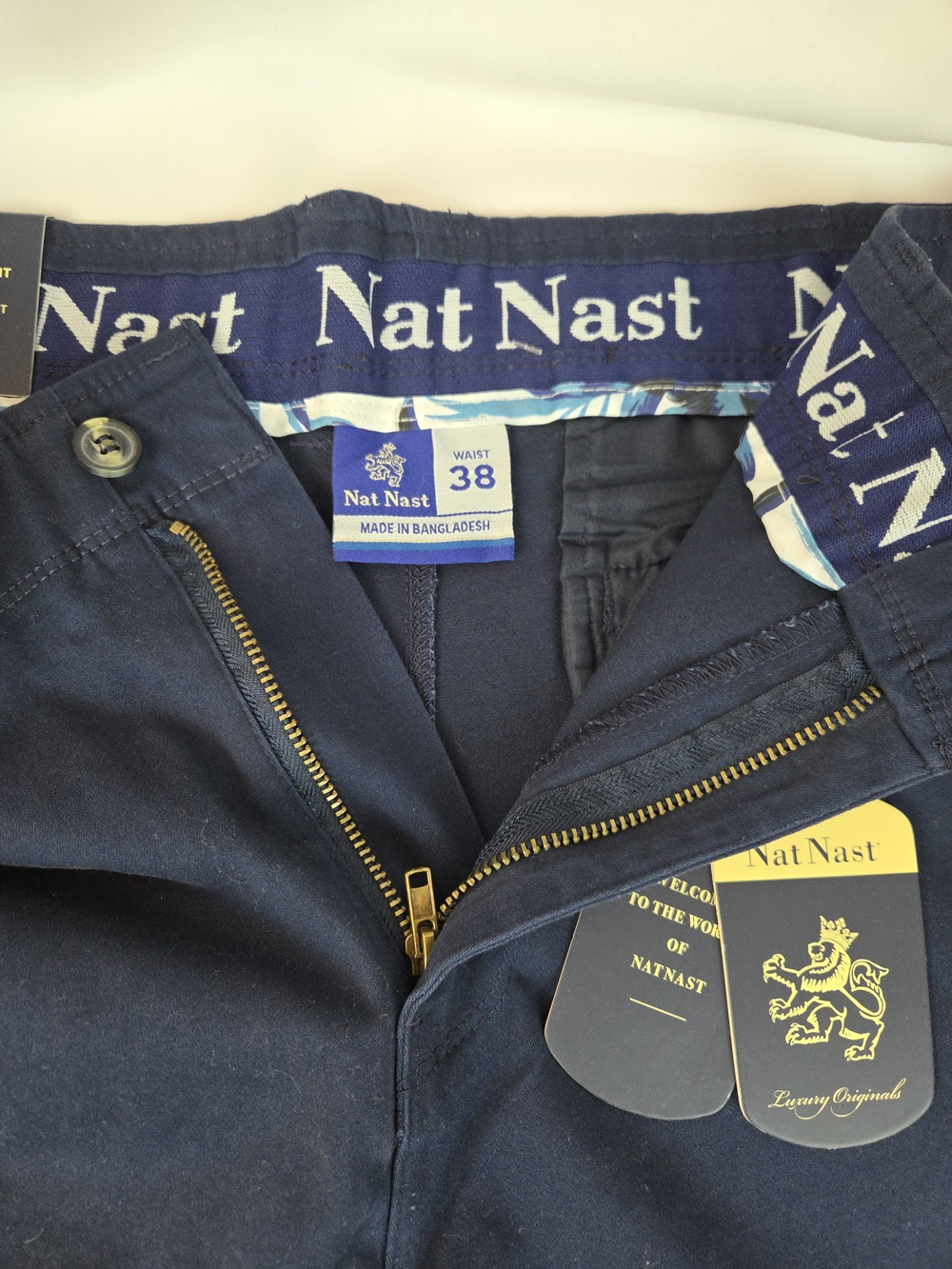 Nat Nast Men's Navy Blue Cargo Shorts